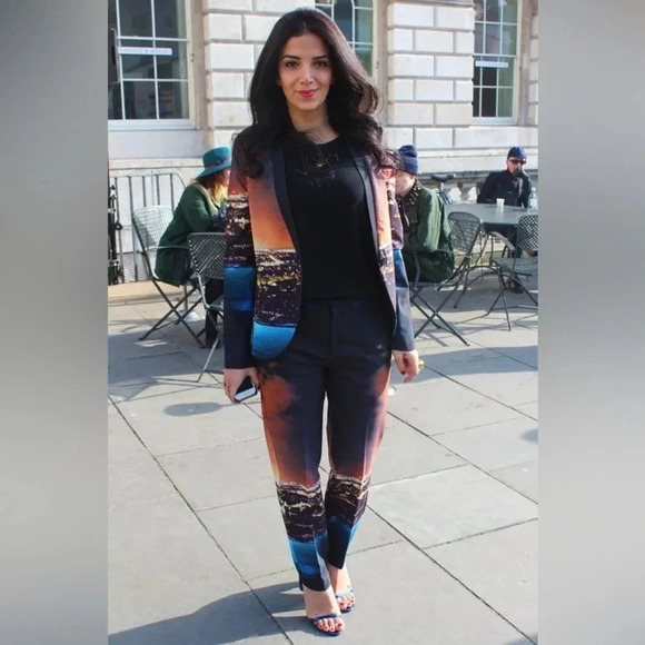 Clover Canyon Set, City Lights Sequin Pants and Jacket. - Picture 3 of 15